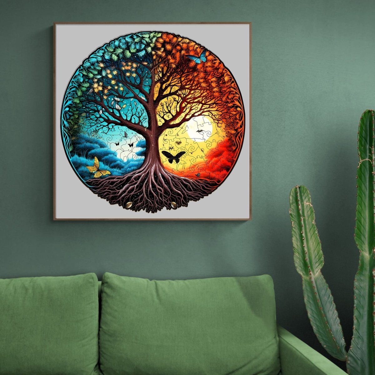 YIN YANG TREE OF LIFE 6 Wooden Jigsaw Puzzle - KAAYEE Puzzle