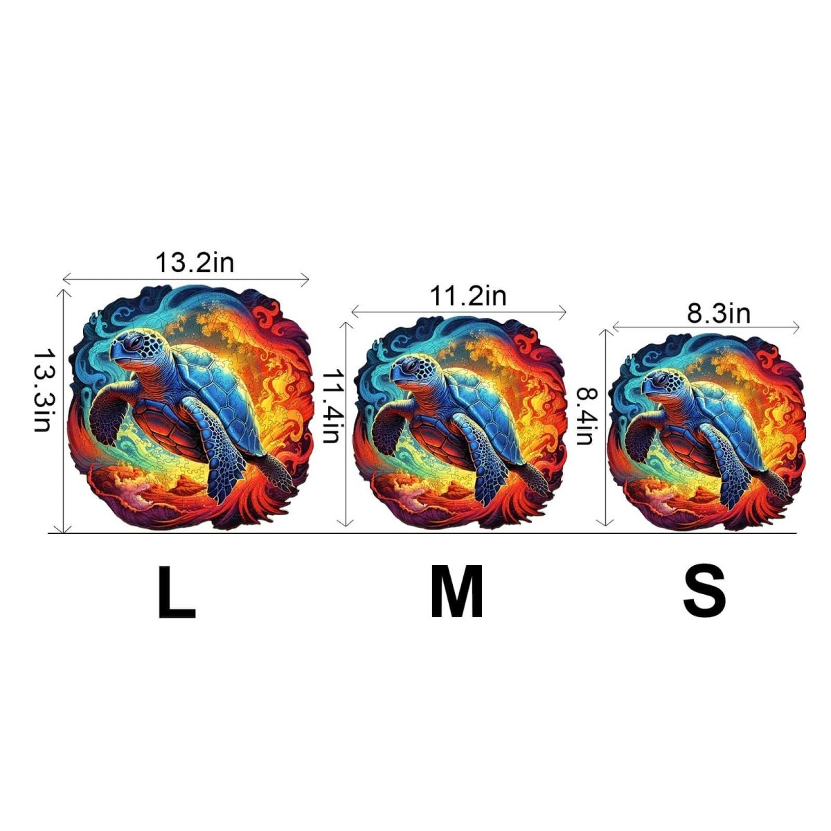 Yin Yang Turtle Wooden Jigsaw Puzzle - KAAYEE Puzzle