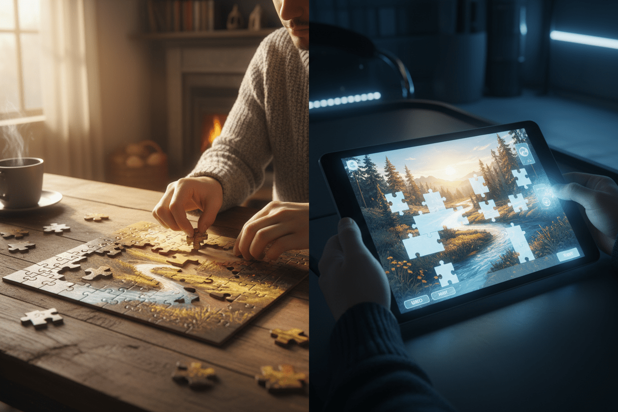 🧩 Are Online Jigsaw Puzzles as Good as Physical Ones? - KAAYEE Puzzle