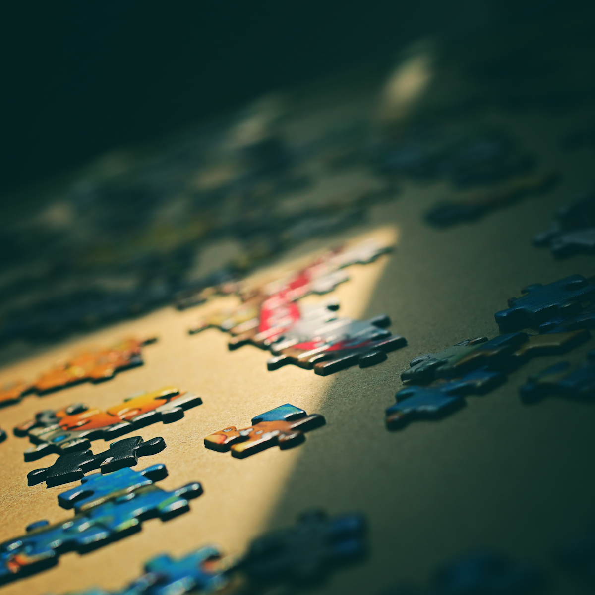 a close up of a piece of a puzzle
