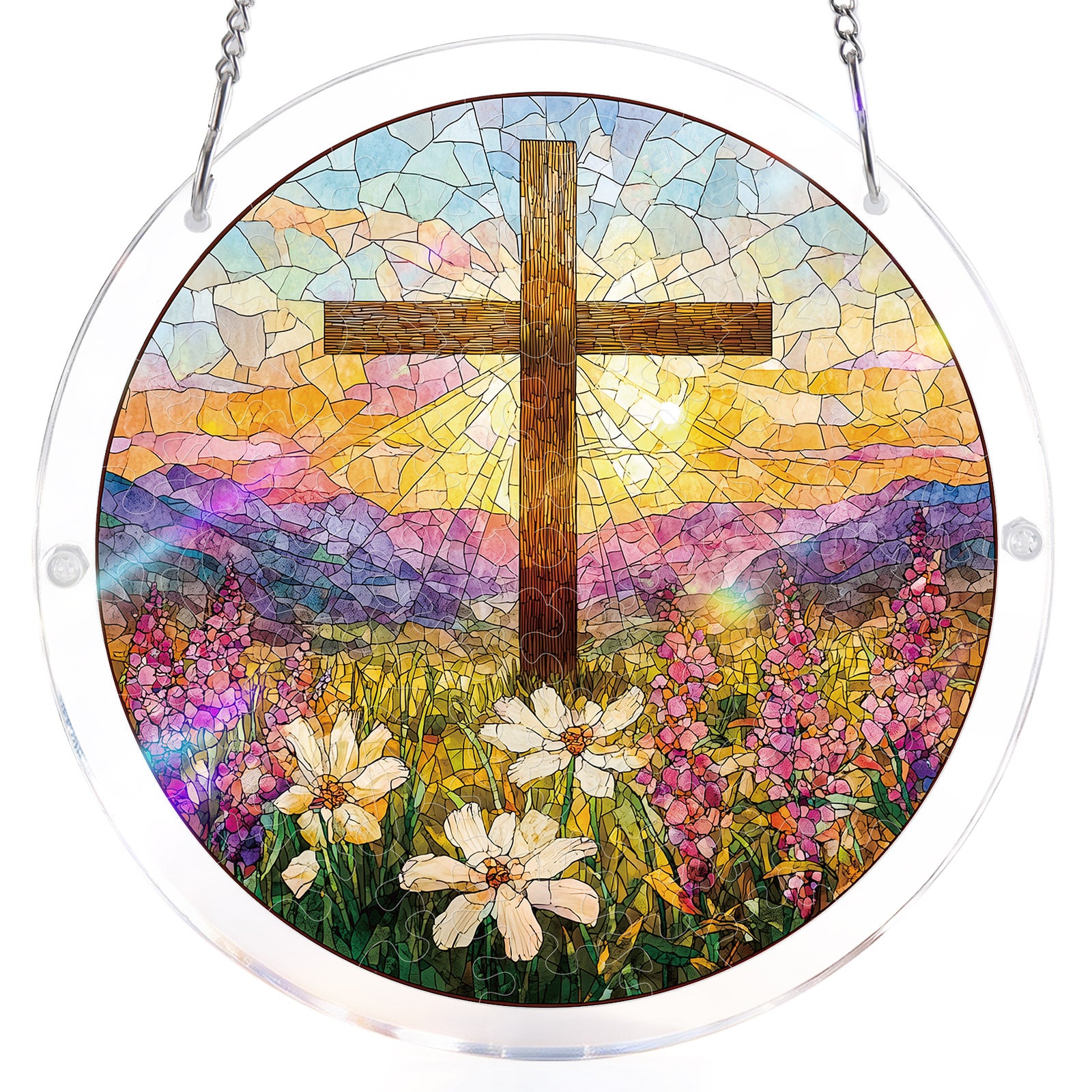 Garden of Holy Light Light Suncatcher-Acrylic Window Art – KAAYEE