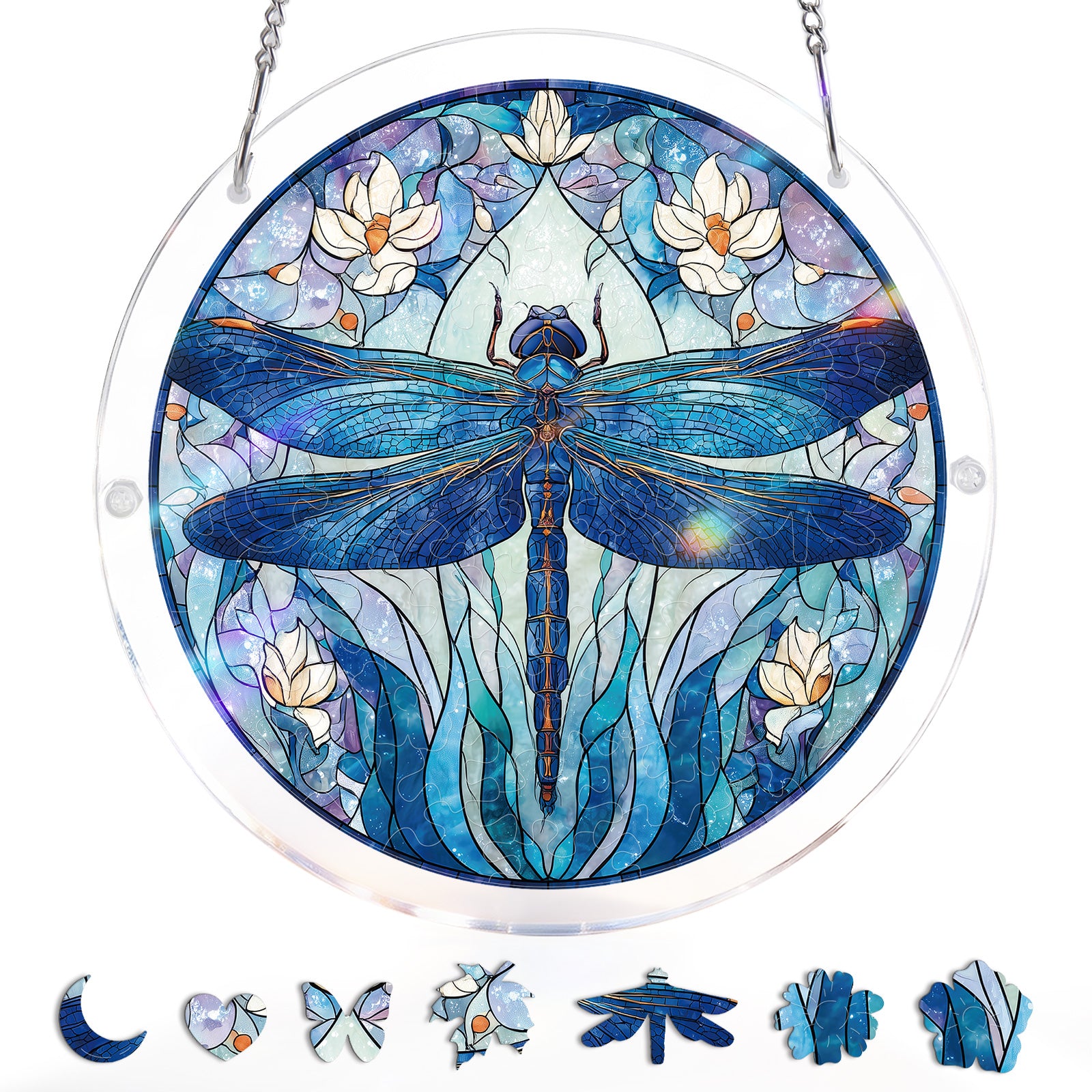 Moonlit Dragonfly Light Suncatcher-Acrylic Window Art – KAAYEE Puzzle