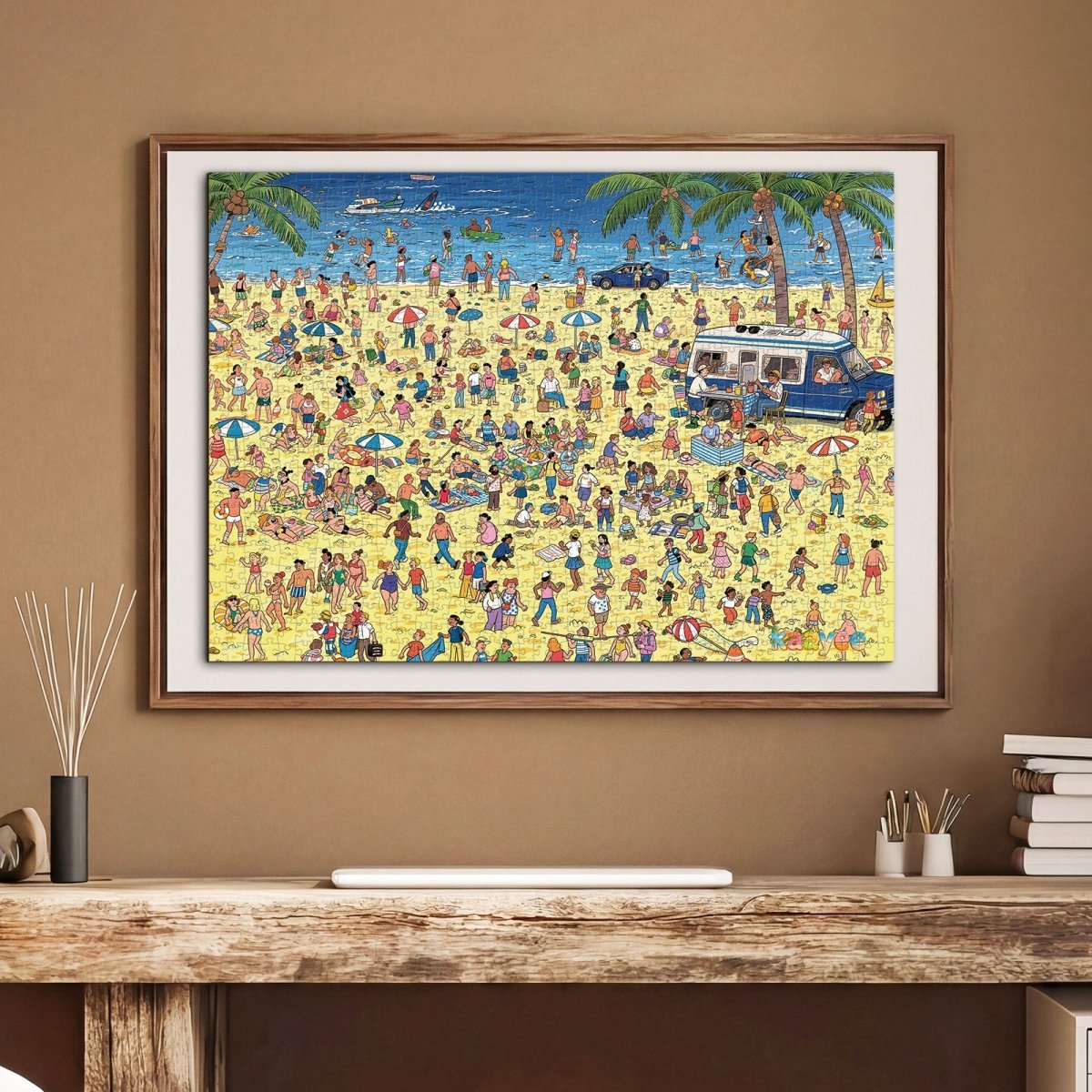 1000 - Piece Hidden Spot - the - Person Jigsaw Puzzle – Where’s Zoe? Beach Day - KAAYEE Puzzle