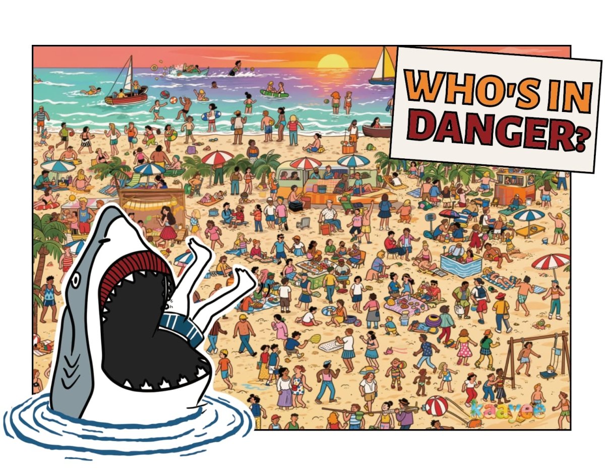 1000 - Piece Hidden Spot - the - Person Jigsaw Puzzle – Who's in Danger? Sunset Beach - KAAYEE Puzzle