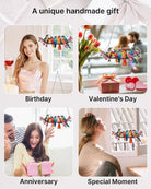 114 - piece Acrylic Jigsaw Puzzle Suncatcher - Blossom Songbirds - KAAYEE Puzzle