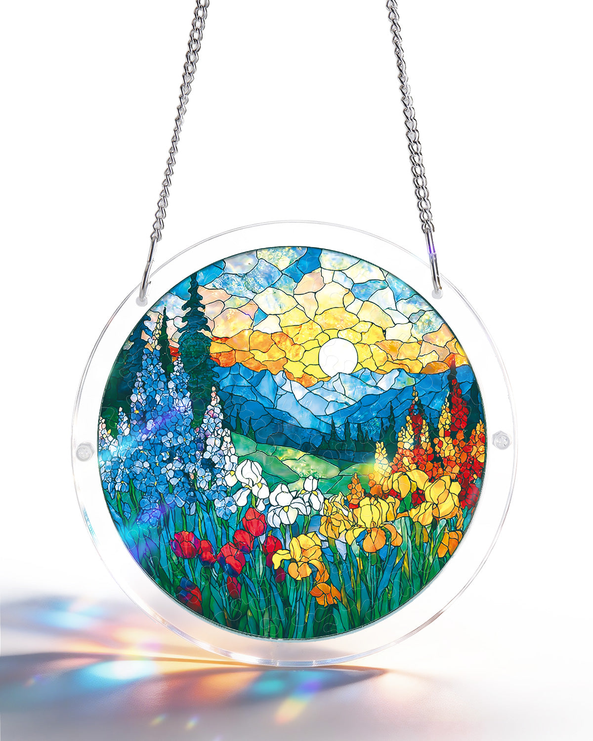 Dawn Blossom Sea Light Suncatcher-Acrylic Window Art – KAAYEE Puzzle