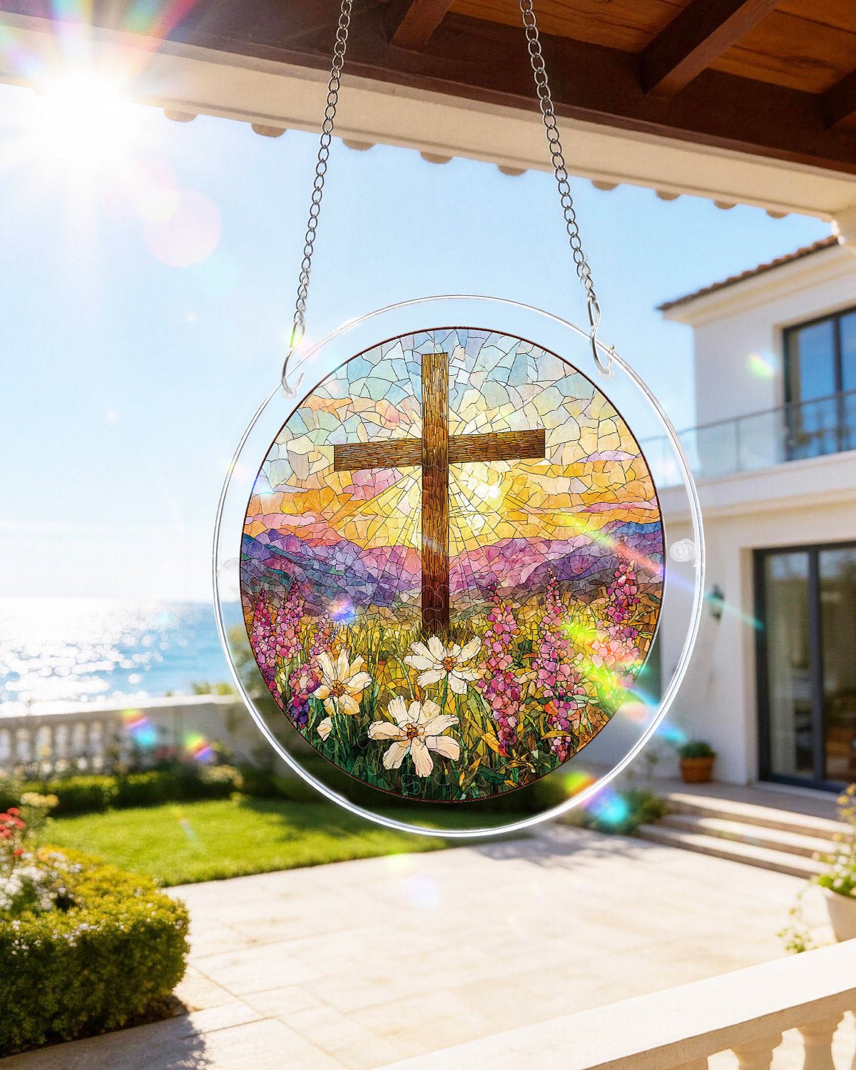 Garden of Holy Light Light Suncatcher-Acrylic Window Art – KAAYEE