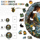 3D Bear Embrace Wooden Jigsaw Puzzle - KAAYEE Puzzle