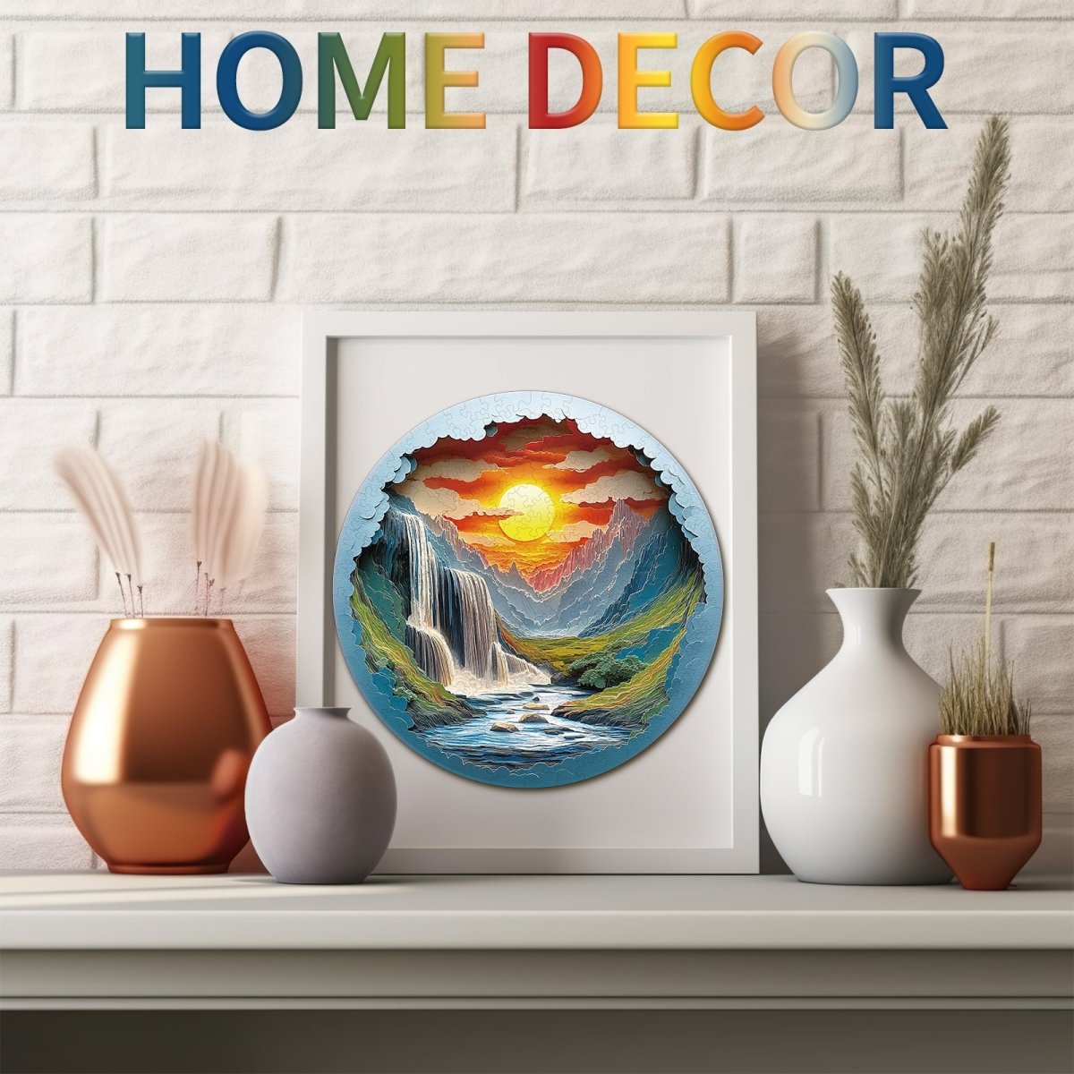 3D Beautiful Gorge Wooden Jigsaw Puzzle - KAAYEE Puzzle