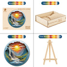 3D Beautiful Gorge Wooden Jigsaw Puzzle - KAAYEE Puzzle