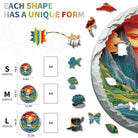 3D Canyon Waterfall Wooden Jigsaw Puzzle - KAAYEE Puzzle