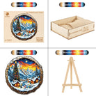 3D Christmas Town 2 Wooden Jigsaw Puzzle - KAAYEE Puzzle