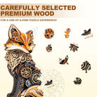3D Gear fox Wooden Jigsaw Puzzle - KAAYEE Puzzle