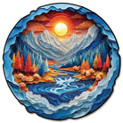 3D Mountains and Rivers Wooden Jigsaw Puzzle - KAAYEE Puzzle
