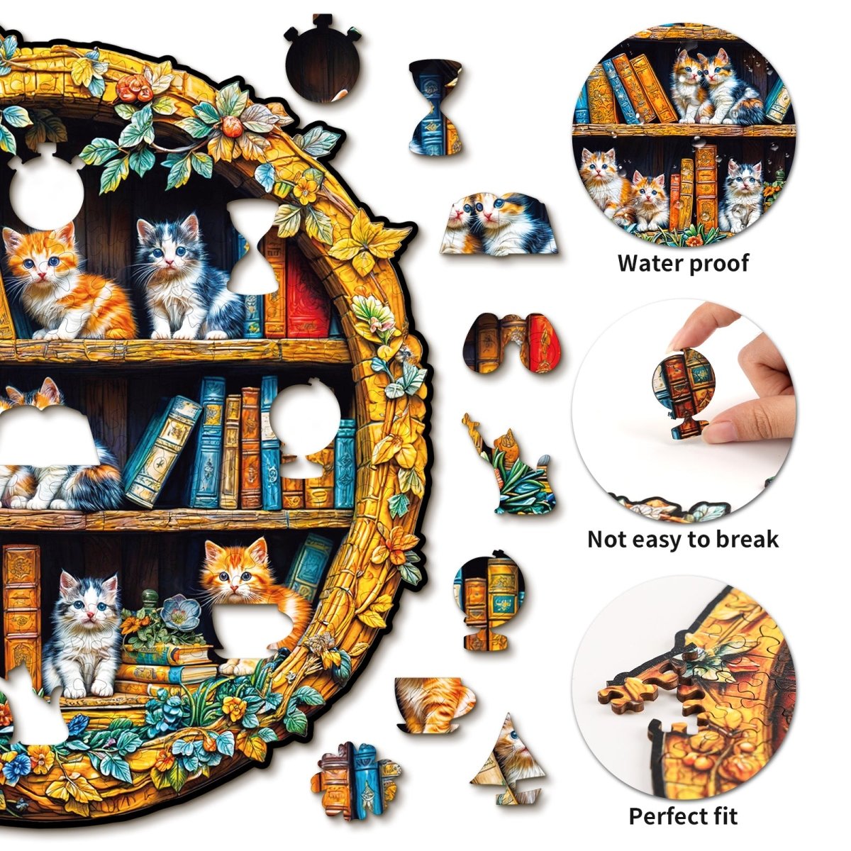 3D READERS PARADISE Wooden Jigsaw Puzzle - KAAYEE Puzzle
