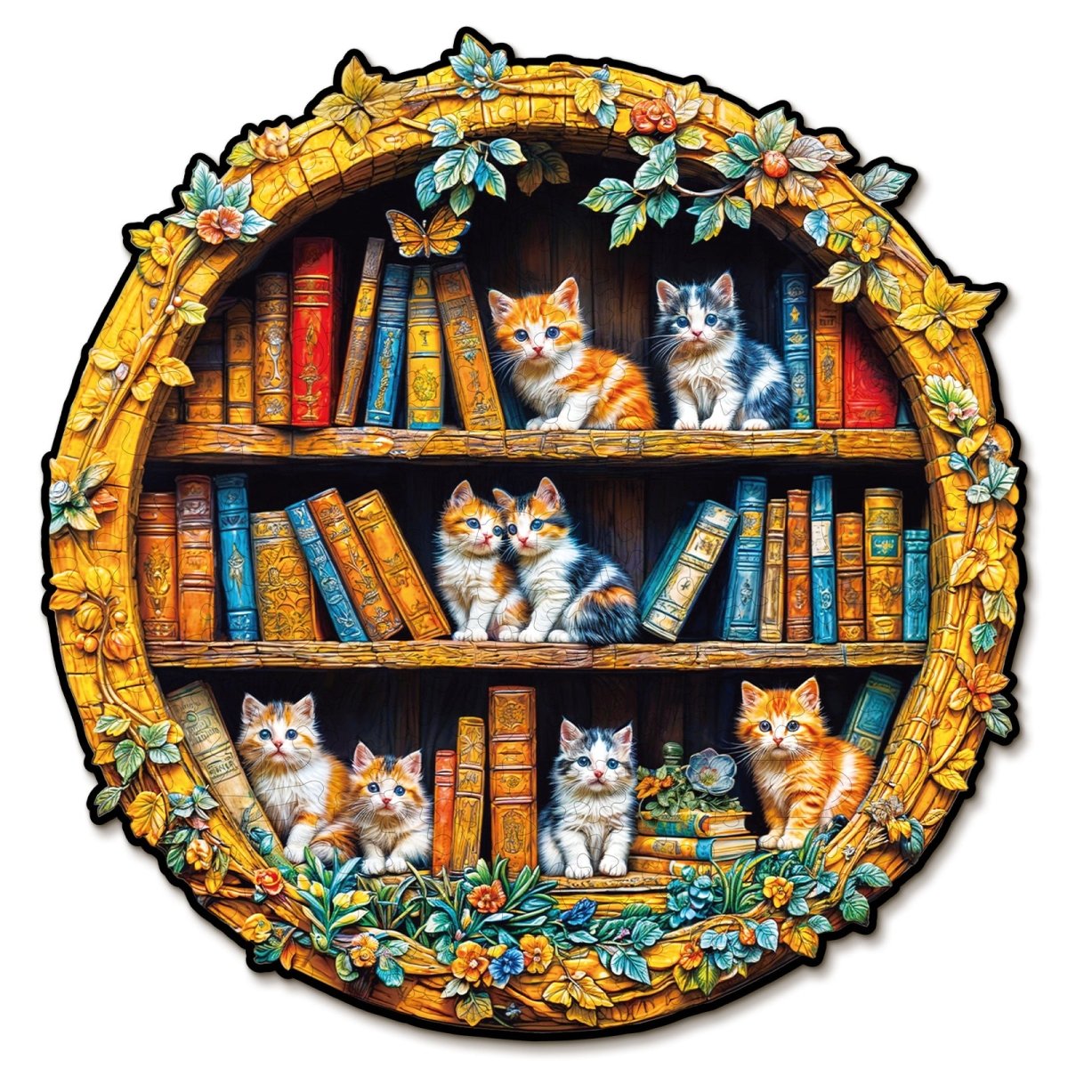 3D READERS PARADISE Wooden Jigsaw Puzzle - KAAYEE Puzzle