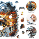 3D Retro Steam Train Wooden Jigsaw Puzzle - KAAYEE Puzzle