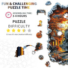 3D Retro Steam Train Wooden Jigsaw Puzzle - KAAYEE Puzzle