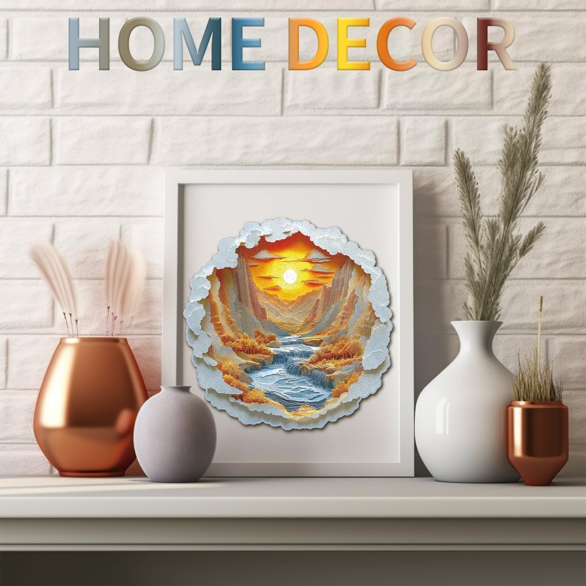 3D Sunset Light Wooden Jigsaw Puzzle - KAAYEE Puzzle