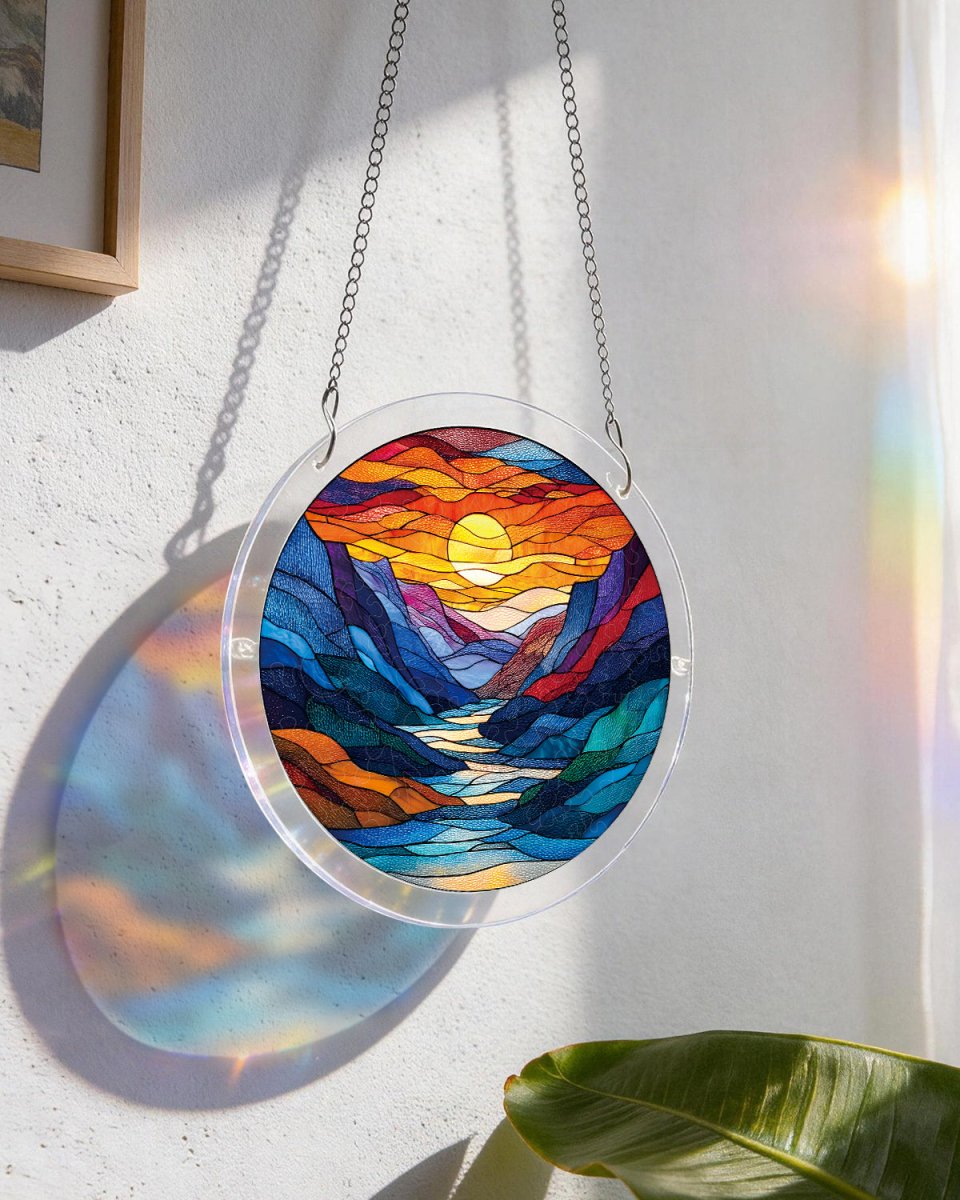 Moonlit Riverscape Light Suncatcher-Acrylic Window Art – KAAYEE Puzzle