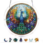 83 - piece Acrylic Jigsaw Puzzle Suncatcher - Peacock of Radiance - KAAYEE Puzzle