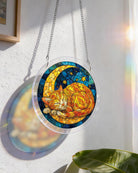 83 - piece Acrylic Jigsaw Puzzle Suncatcher - Starry Moon Cat - KAAYEE Puzzle