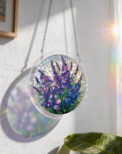 83 - piece Acrylic Jigsaw Puzzle Suncatcher - Violet Garden Grace - KAAYEE Puzzle