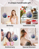 83 - piece Acrylic Jigsaw Puzzle Suncatcher - Violet Garden Grace - KAAYEE Puzzle