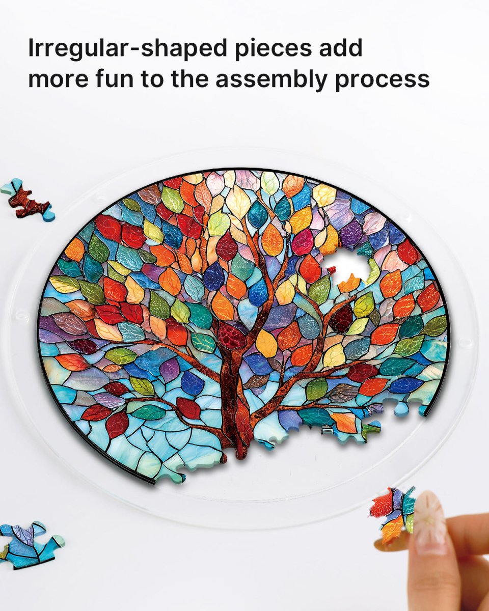 Vivid Tree of Life Light Suncatcher-Acrylic Window Art – KAAYEE Puzzle