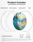 83 - piece Jigsaw Puzzle Acrylic Suncatcher - Dawn Blossom Sea - KAAYEE Puzzle