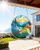 83 - piece Jigsaw Puzzle Acrylic Suncatcher - Dawn Blossom Sea - KAAYEE Puzzle
