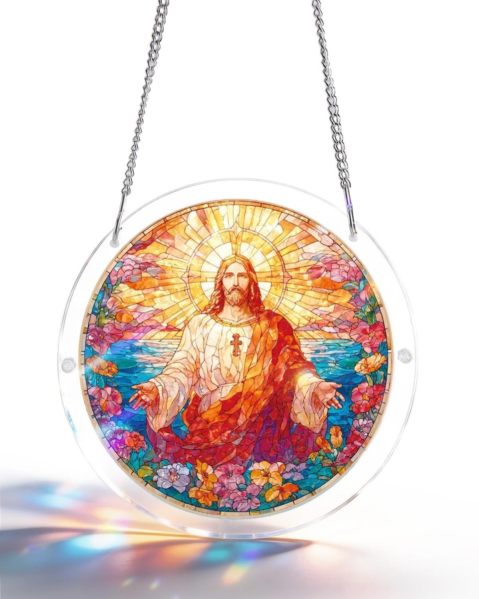 83 - piece Jigsaw Puzzle Acrylic Suncatcher - Holy Light of Jesus - KAAYEE Puzzle
