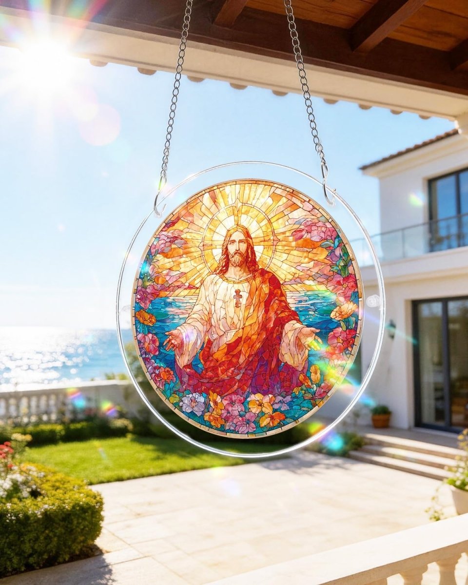 83 - piece Jigsaw Puzzle Acrylic Suncatcher - Holy Light of Jesus - KAAYEE Puzzle