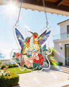 95 - piece Acrylic Jigsaw Puzzle Suncatcher - Two Birds of Spring - KAAYEE Puzzle