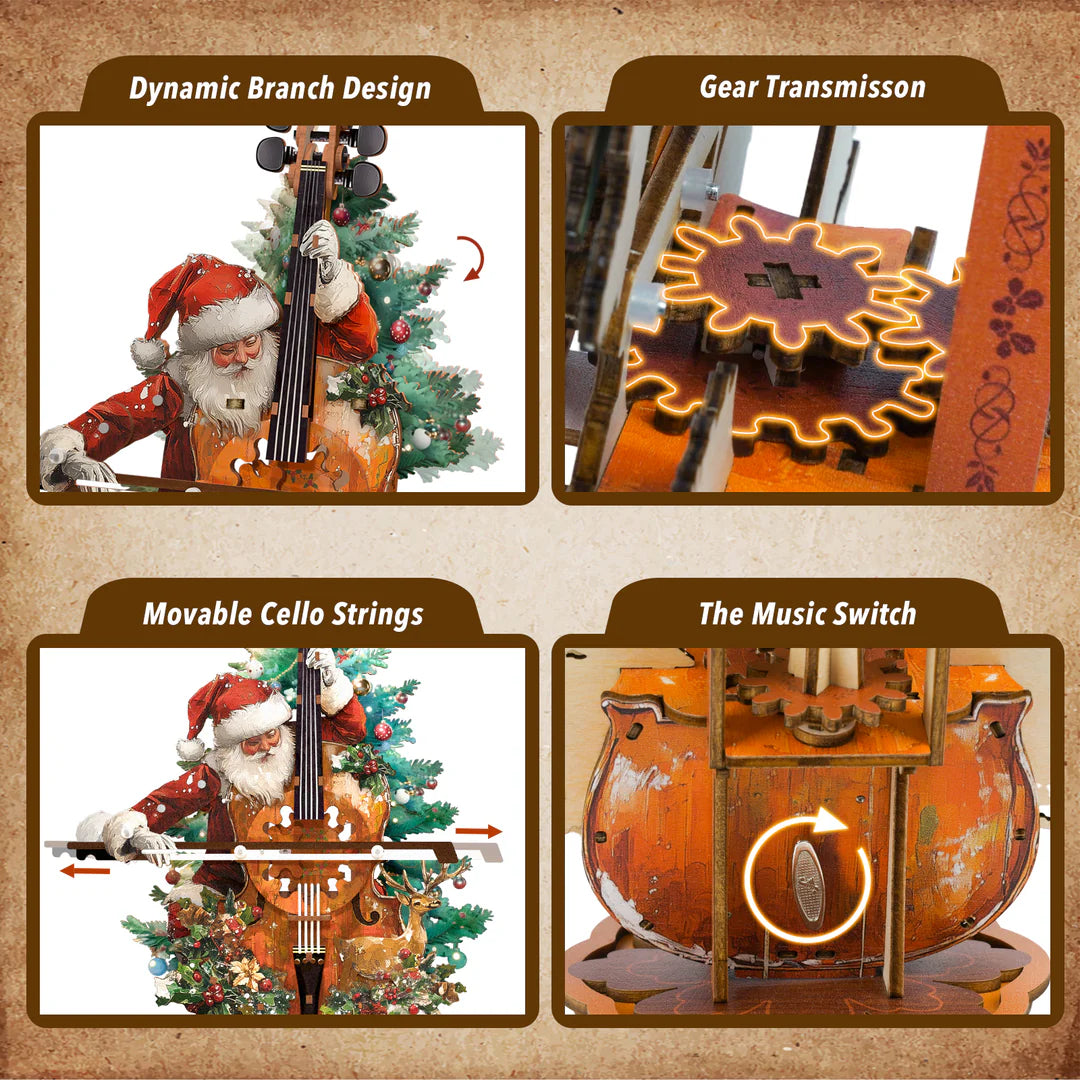 DIY Wooden Music Box, 3D Puzzle Craft Kit