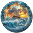 A sailboat in stormy seas Wooden Jigsaw Puzzle - KAAYEE Puzzle