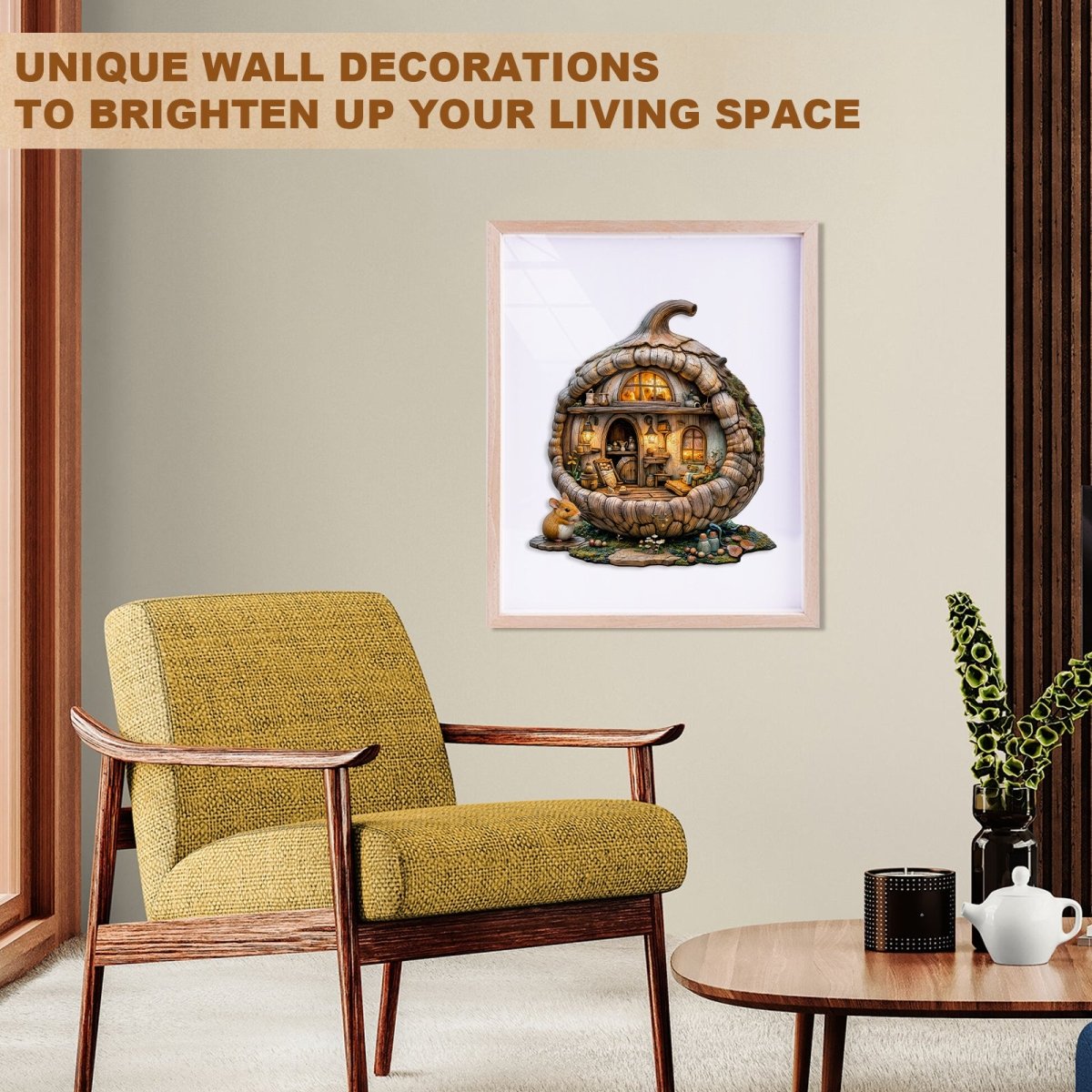 Acorn mouse Wooden Jigsaw Puzzle - KAAYEE Puzzle