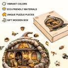 Acorn mouse Wooden Jigsaw Puzzle - KAAYEE Puzzle