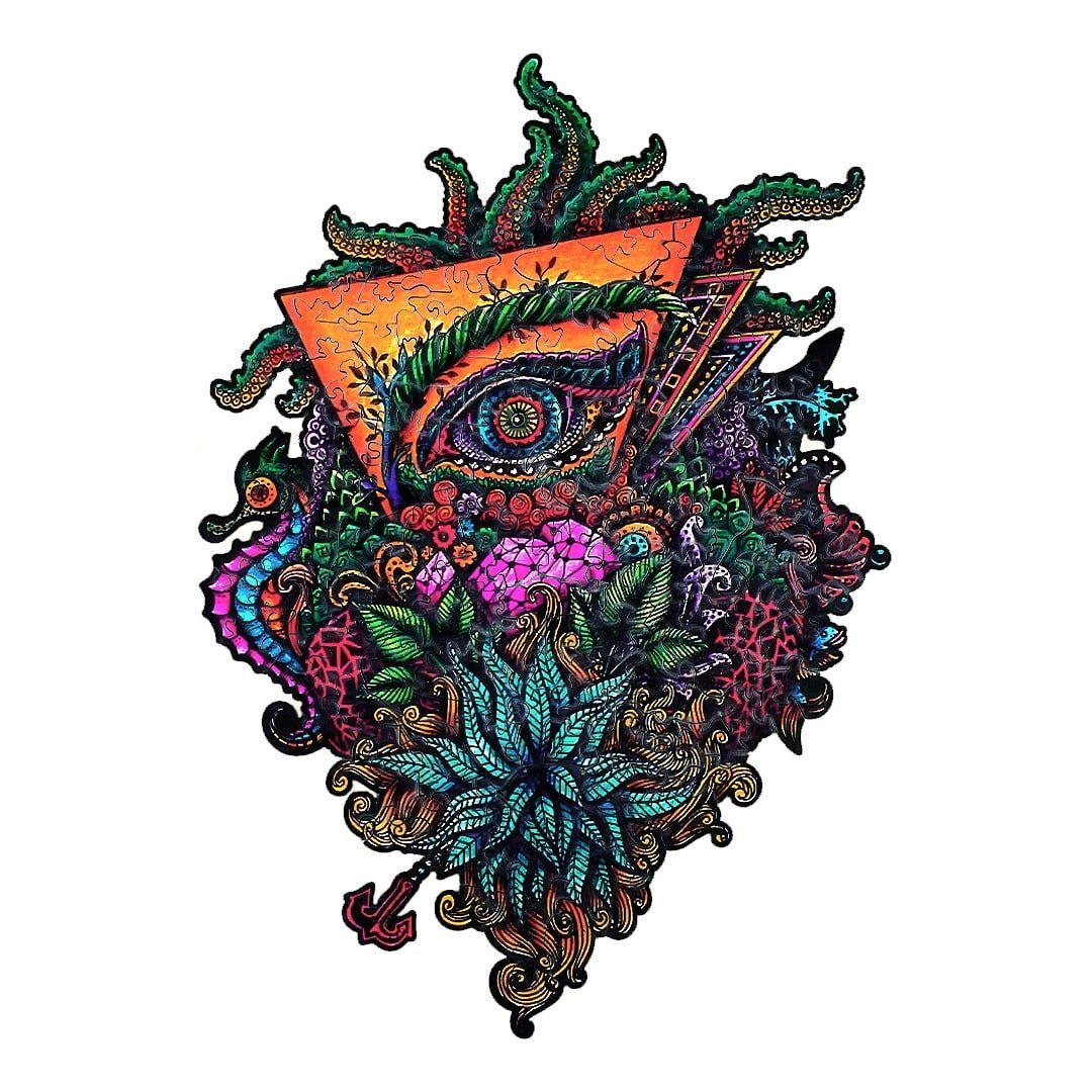 ALMIGHTY EYE Wooden Jigsaw Puzzle - KAAYEE Puzzle