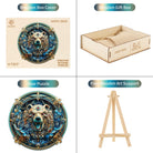 Angry Bear Wooden Jigsaw Puzzle - KAAYEE Puzzle