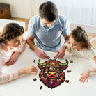 Angry Bull Wooden Jigsaw Puzzle - KAAYEE Puzzle