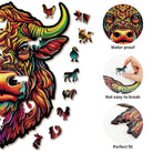 Angry Bull Wooden Jigsaw Puzzle - KAAYEE Puzzle