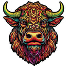 Angry Bull Wooden Jigsaw Puzzle - KAAYEE Puzzle