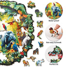 Animal Paradise Wooden Jigsaw Puzzle - KAAYEE Puzzle