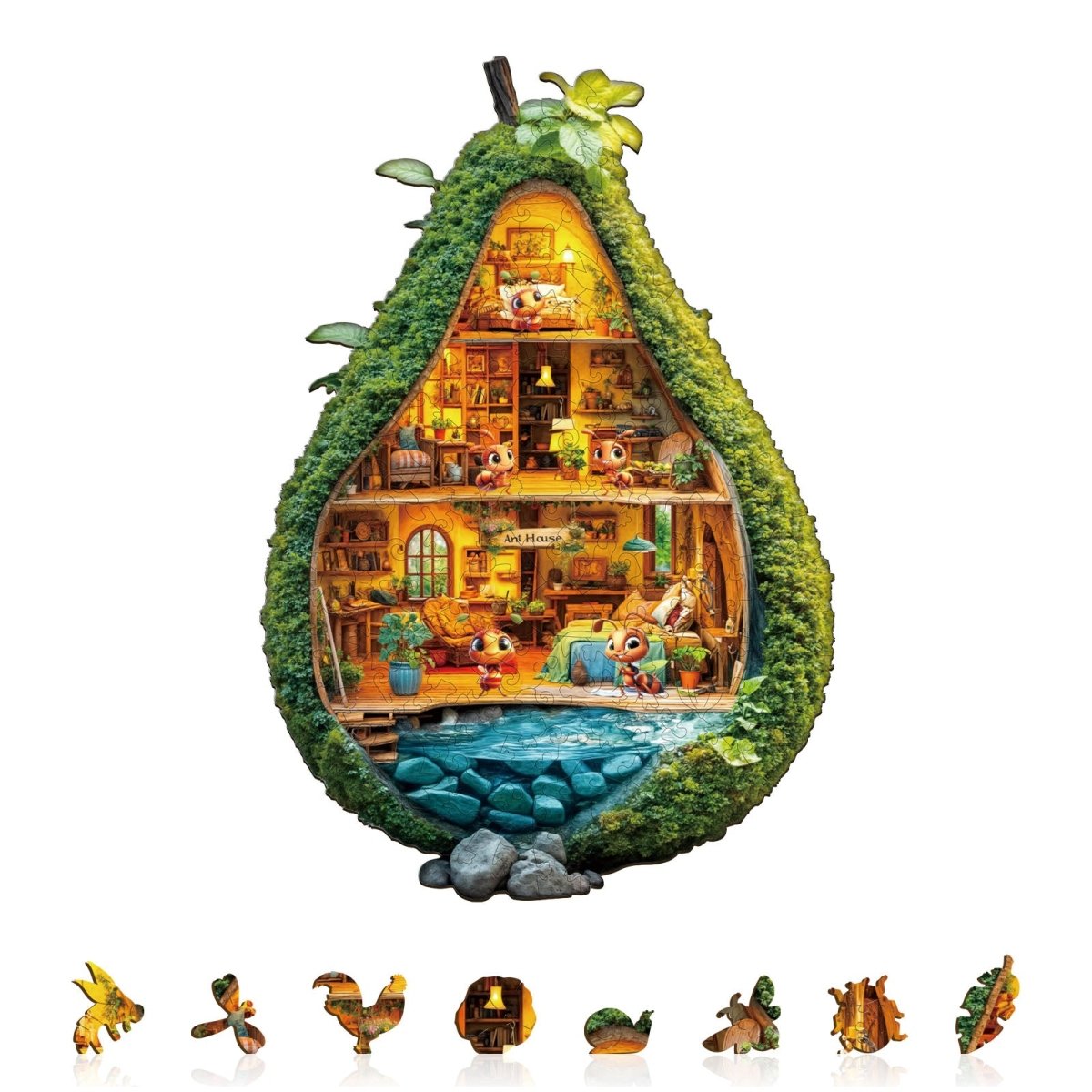 Ant House Wooden Jigsaw Puzzle - KAAYEE Puzzle