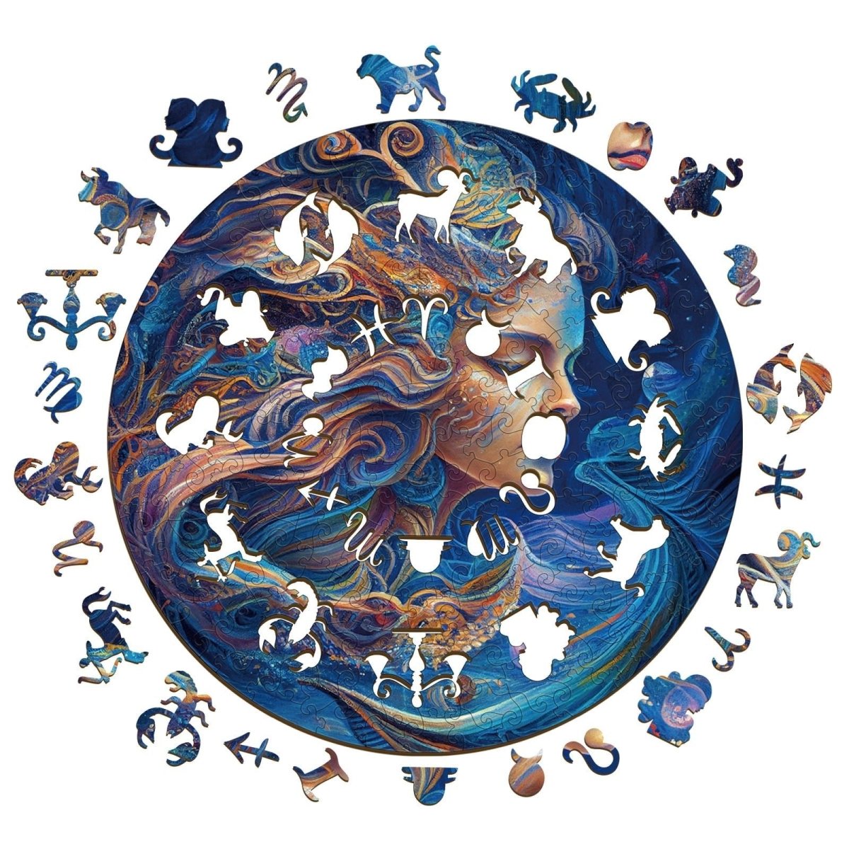 Aquarius Wooden Jigsaw Puzzle - KAAYEE Puzzle