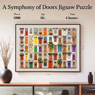 Artistic 1000 - Piece Cardboard Jigsaw Puzzle - A Symphony of Doors - KAAYEE Puzzle