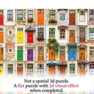 Artistic 1000 - Piece Cardboard Jigsaw Puzzle - A Symphony of Doors - KAAYEE Puzzle