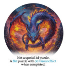 Artistic 1000 - Piece Cardboard Jigsaw Puzzle - Abyssfire Dragon - KAAYEE Puzzle