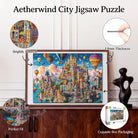 Artistic 1000 - Piece Cardboard Jigsaw Puzzle - Aetherwind City - KAAYEE Puzzle